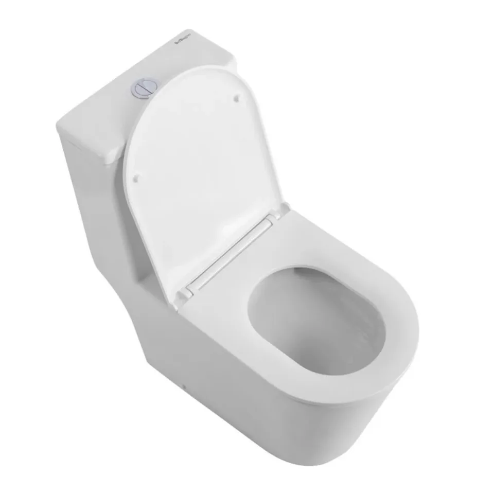 Унитаз-моноблок BelBagno Тре (Tre) BB673CP-MN-TOR/SC со смывом Торнадо 36*70 с крышкой-сиденьем плавное закрывание