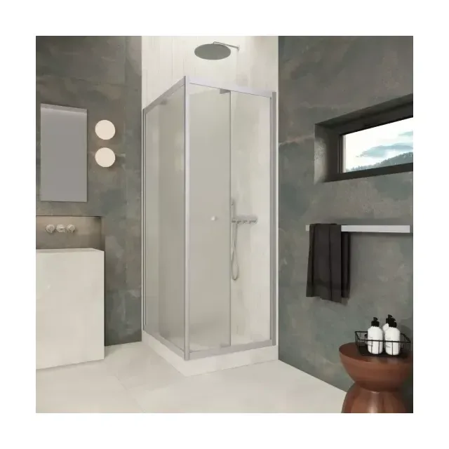 Душевой уголок Z+ZPV Inside 70*100 07 10 профиль матовый хром стекло сатин