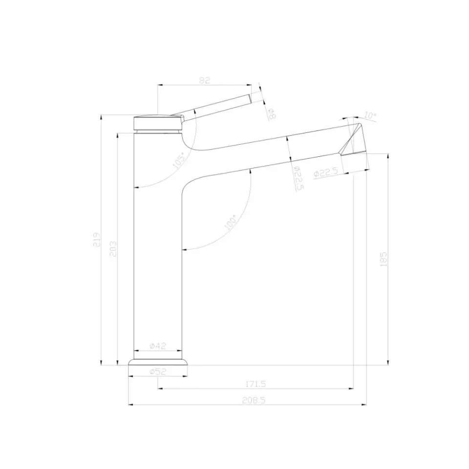 Смеситель Lemark Minima LM3837C для раковины хром