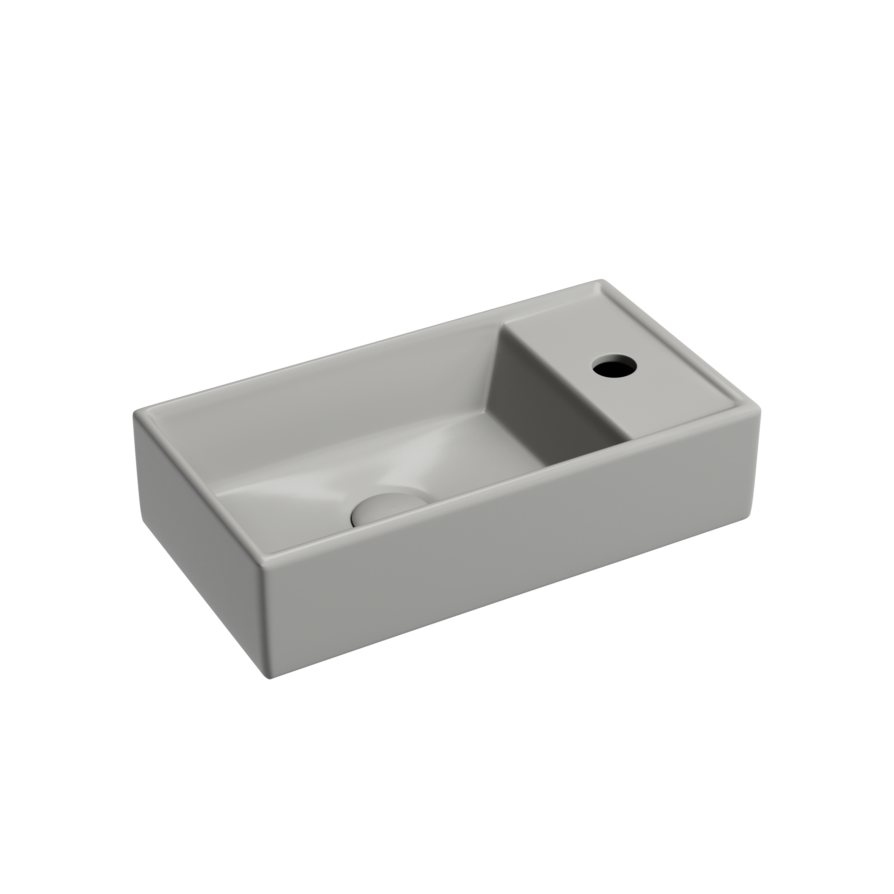 Раковина из сантехнического фарфора Ceramica Nova Элемент (Element) 42 см CN6051LMH подвесная цвет антрацит матовый