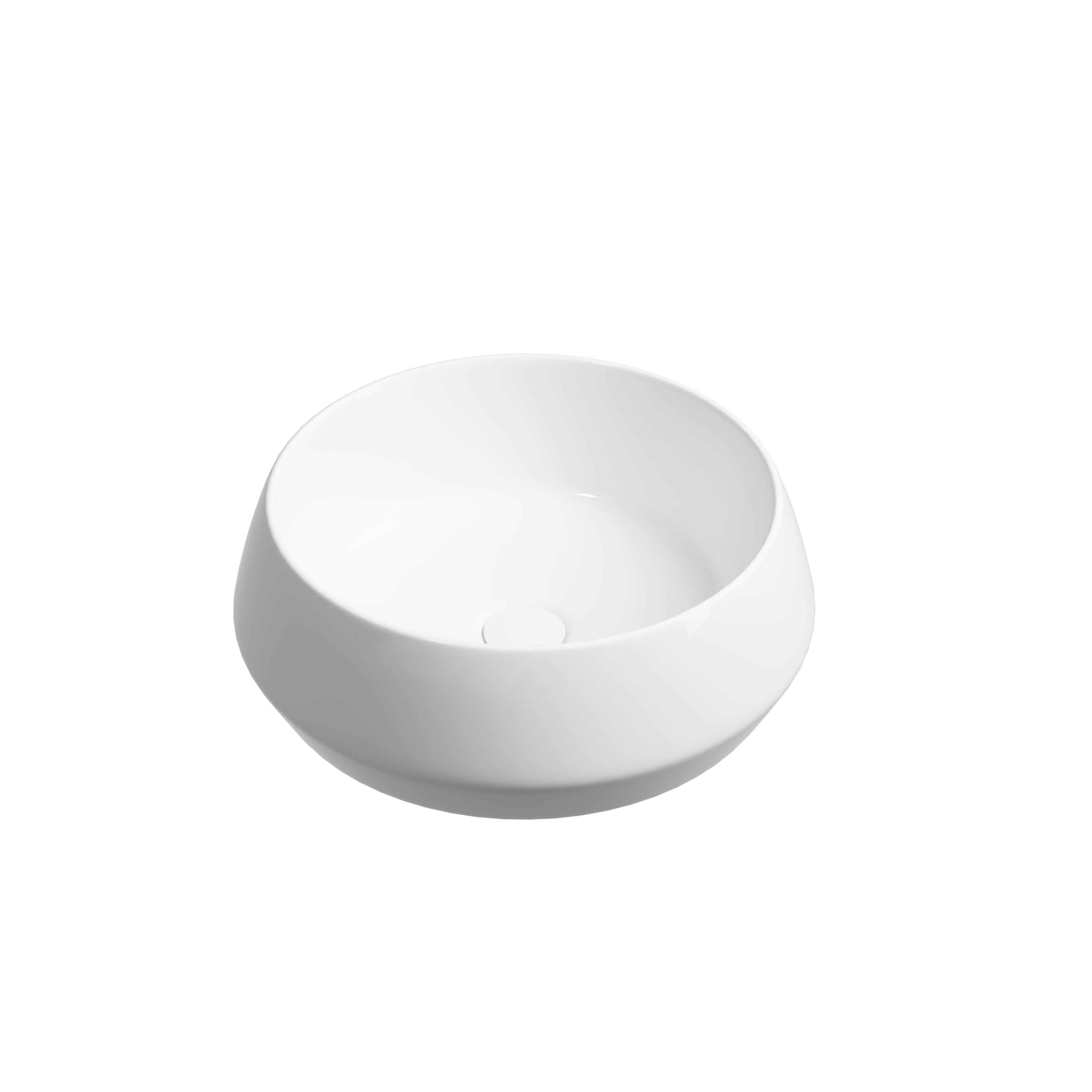 Раковина из сантехнического фарфора Ceramica Nova Майя (Maya) 40 см CN12004 накладная цвет белый