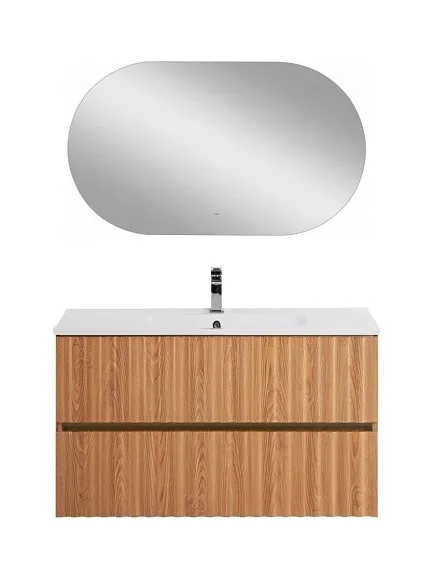 Комплект мебели Art&Max Элегант/Elegant 100 с LED подсветкой ручек бран