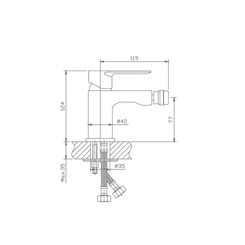 Смеситель Haiba HB50505 для биде