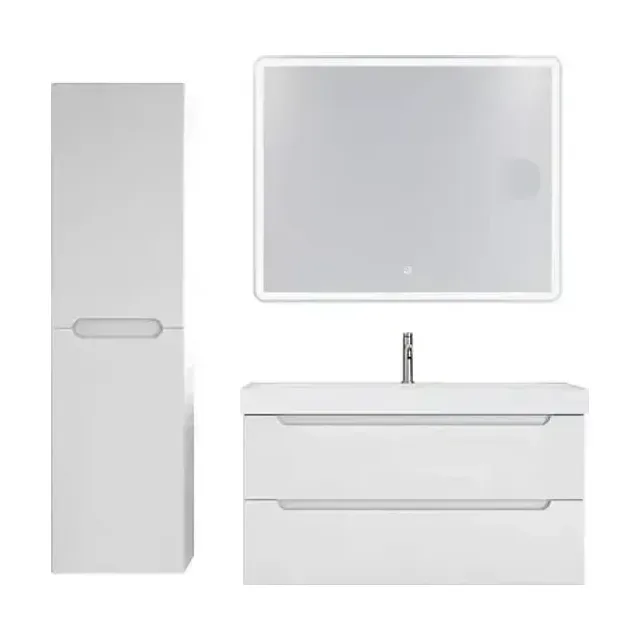 Тумба с раковиной BelBagno Этна (Etna) 100 белая матовая (раковина BB-8078-100)