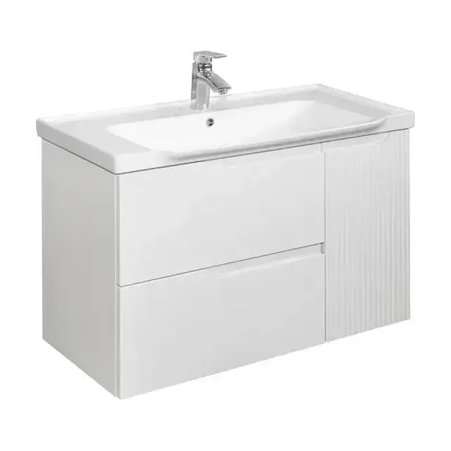 Тумба с раковиной Comforty Сидней 100 белый матовый (раковина Comforty CF188057-100)