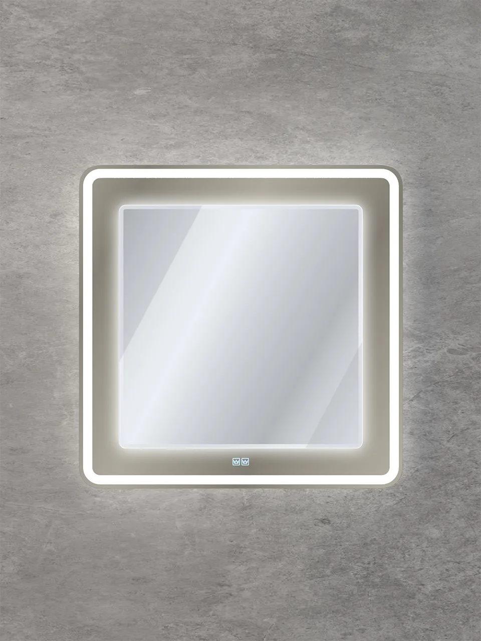 Зеркало со встроенной и контурной подсветками CEZARES CZR-SPC-SLIDER-800-900-LED-TCH-BR
