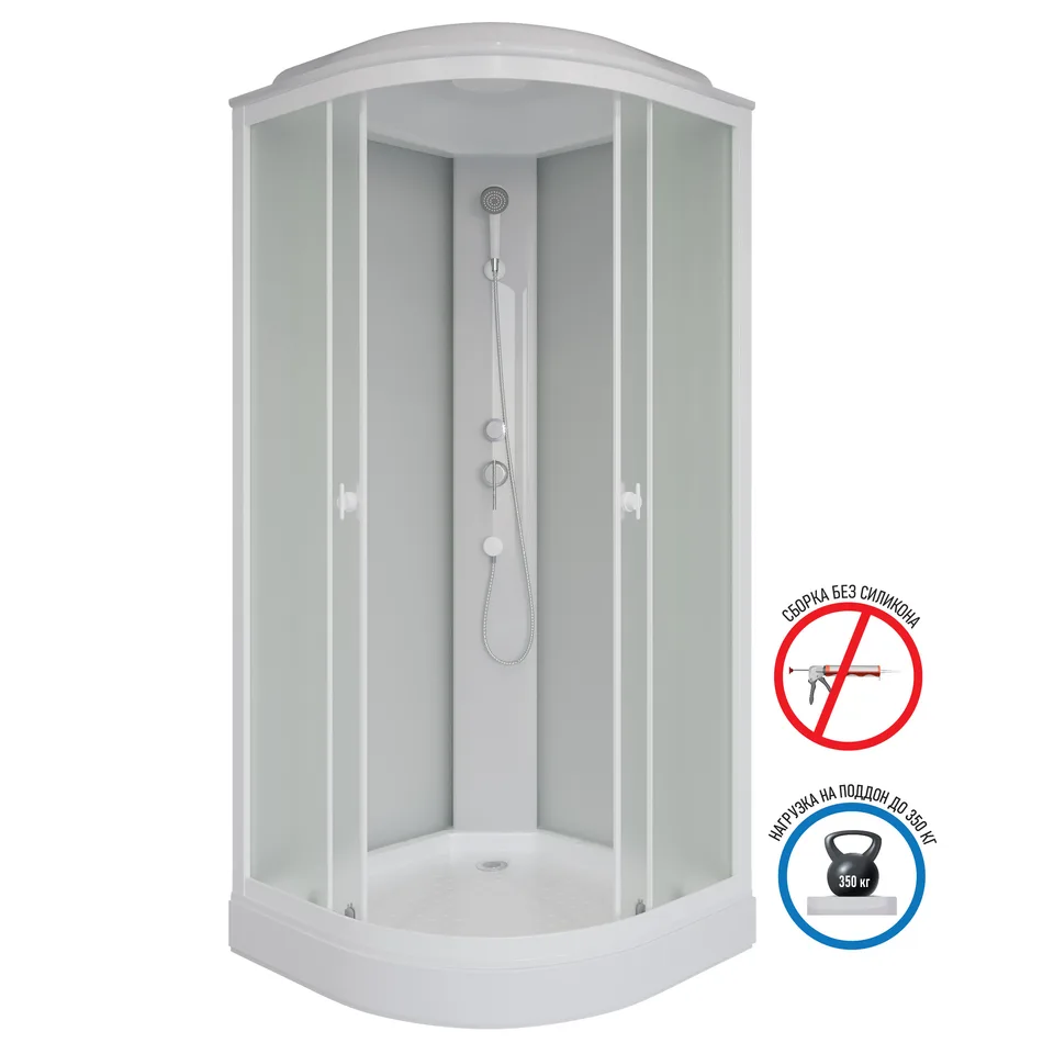 Душевая кабина Niagara Promo P100/13/MT (100х100х215) 3 места