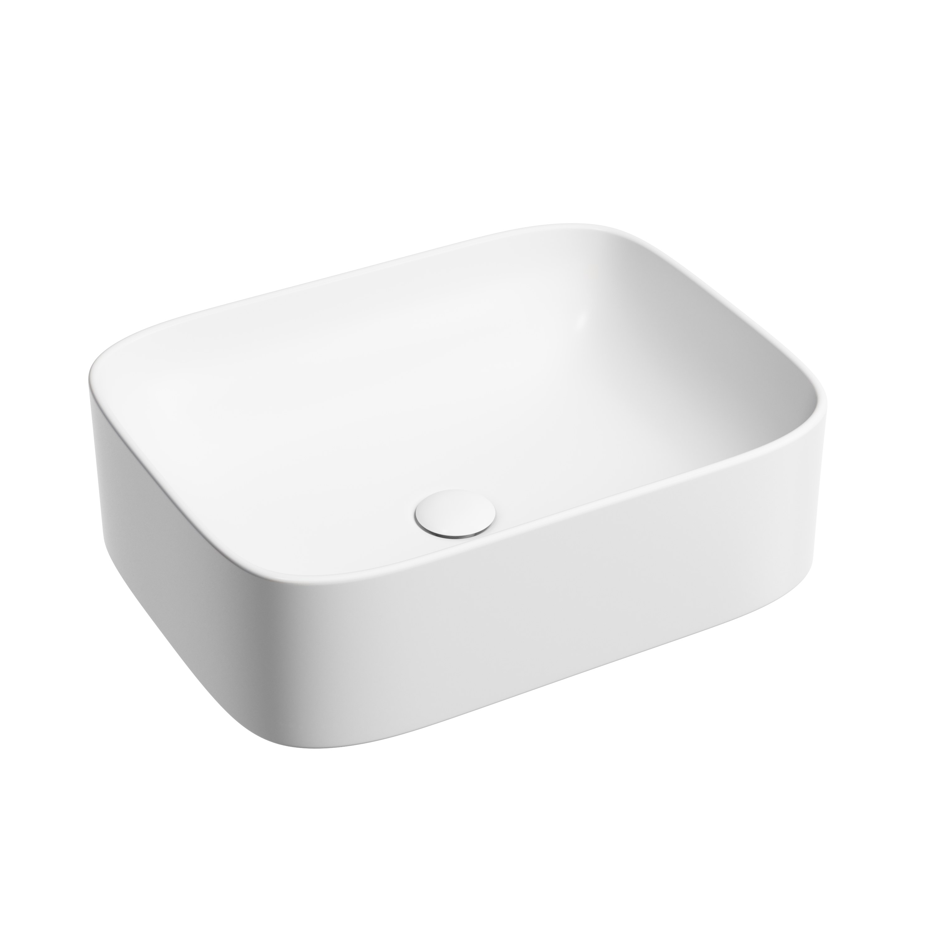 Раковина из сантехнического фарфора Ceramica Nova Элемент (Element) 51 см CN6052MW накладная цвет белый матовый