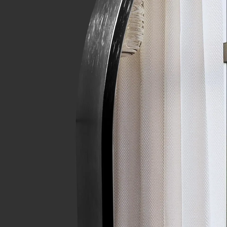 Зеркало Comforty Оникс 50x100 светодиодная подсветка, контактный сенсор, антизапотевание, черный матовый