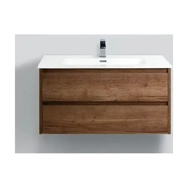Тумба с раковиной BelBagno Крафт (Kraft) 100 табачный дуб