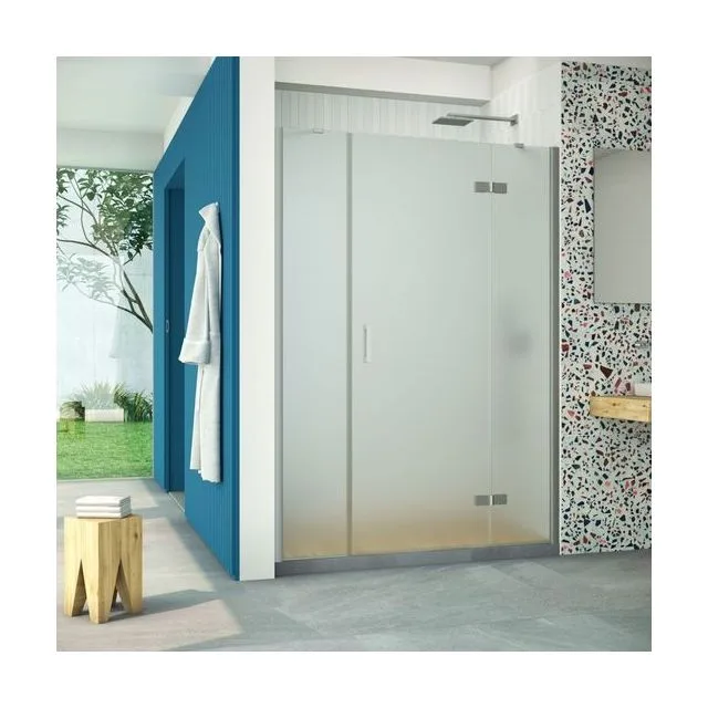 Дверь в душевой проем AFP-F Retta 150 07 10 R, профиль матовый хром, стекло сатин