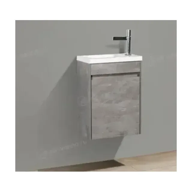 Тумба с раковиной BelBagno Пьетра (Pietra) Мини (Mini) 40 правая цемент штукатурка