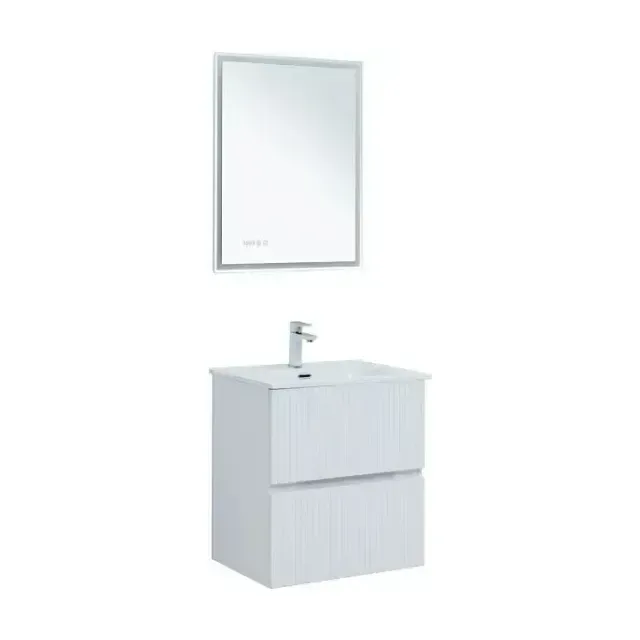 Комплект мебели Aquanet Джейн 60 белый матовый (раковина Flat 60)