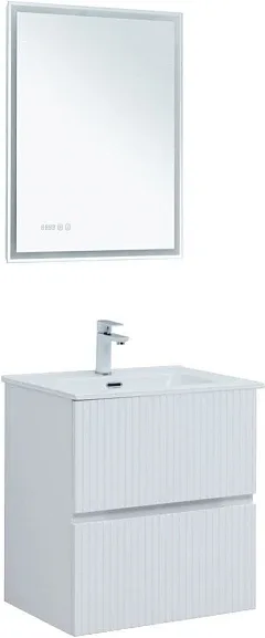 Комплект мебели Aquanet Джейн 60 белый матовый (раковина Flat 60)
