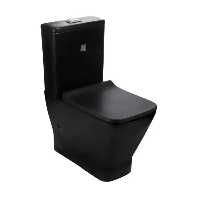 Унитаз-компакт WeltWasser Rotbach 001 MT-BL 34*60,5 черный матовый безободковый с крышкой-сиденьем микролифт Slim