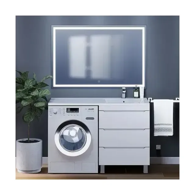 Комплект мебели Uperwood Tanos 120 белый под стиральную машину 3 ящика, напольный R