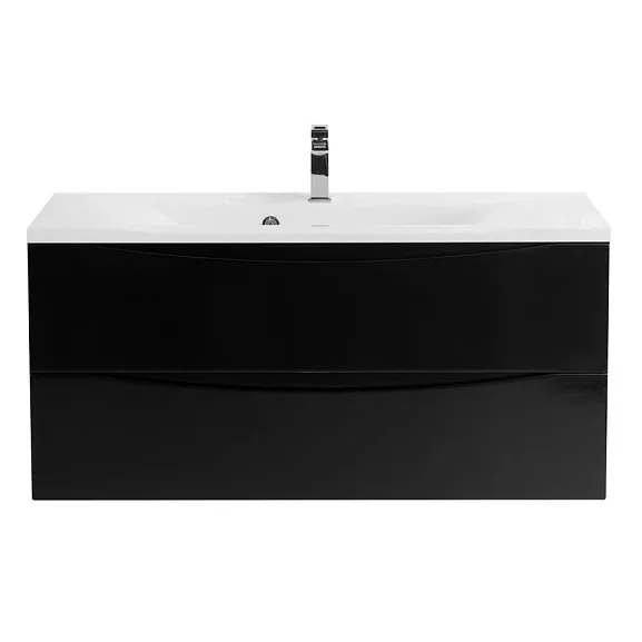 Тумба с раковиной BelBagno Марино (Marino) 110 черный глянец