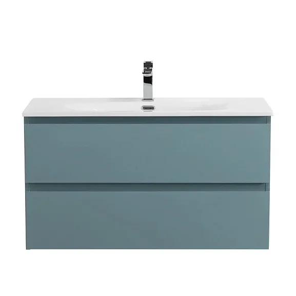 Тумба с раковиной BelBagno Крафт (Kraft) 80 голубая матовая (раковина BB-8099-80)