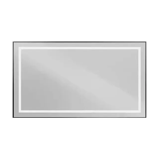 Зеркало BelBagno Крафт (Kraft) SPC-KRAFT-1400-800-SENS-NERO 140*80 черное с Led-подсветкой