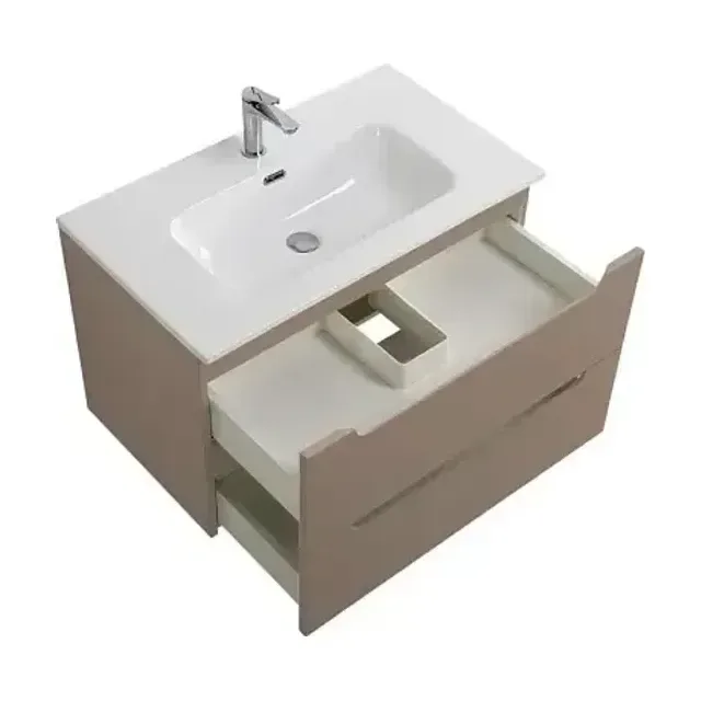 Тумба с раковиной BelBagno Этна (Etna) 80 бежевая матовая (раковина BB800ETL)