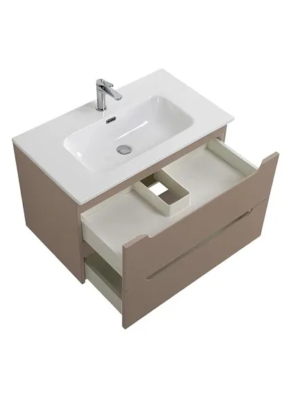 Тумба с раковиной BelBagno Этна (Etna) 80 бежевая матовая (раковина BB800ETL)