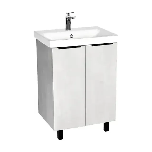 Тумба с раковиной Viant Берлин VBER60MDC-T2ST 60 напольная цемент (раковина Moduo 60)