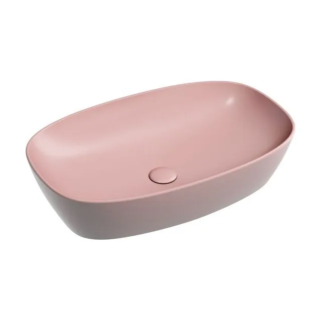 Раковина из сантехнического фарфора Ceramica Nova Элемент (Element) 60 см CN6049MP накладная цвет розовый матовый