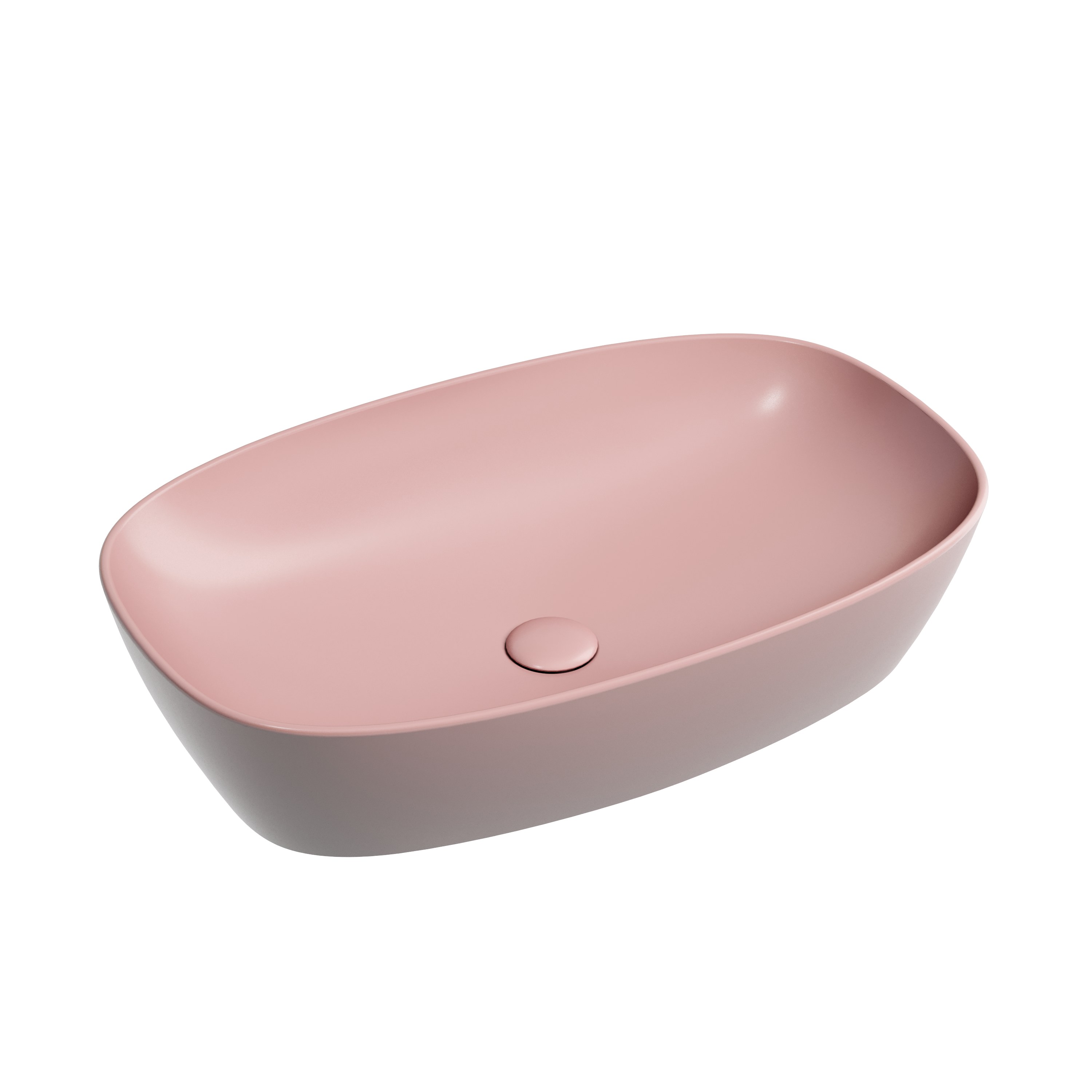 Раковина из сантехнического фарфора Ceramica Nova Элемент (Element) 60 см CN6049MP накладная цвет розовый матовый