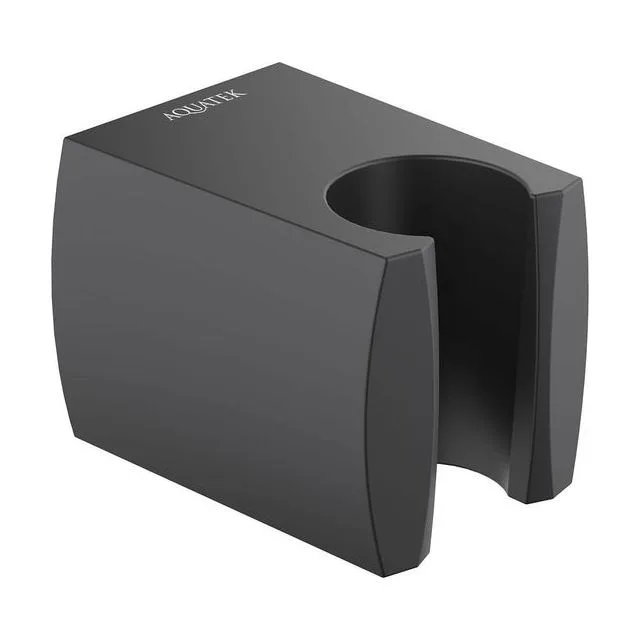 Держатель ручного душа AQUATEK, матовый черный AQ2403MB