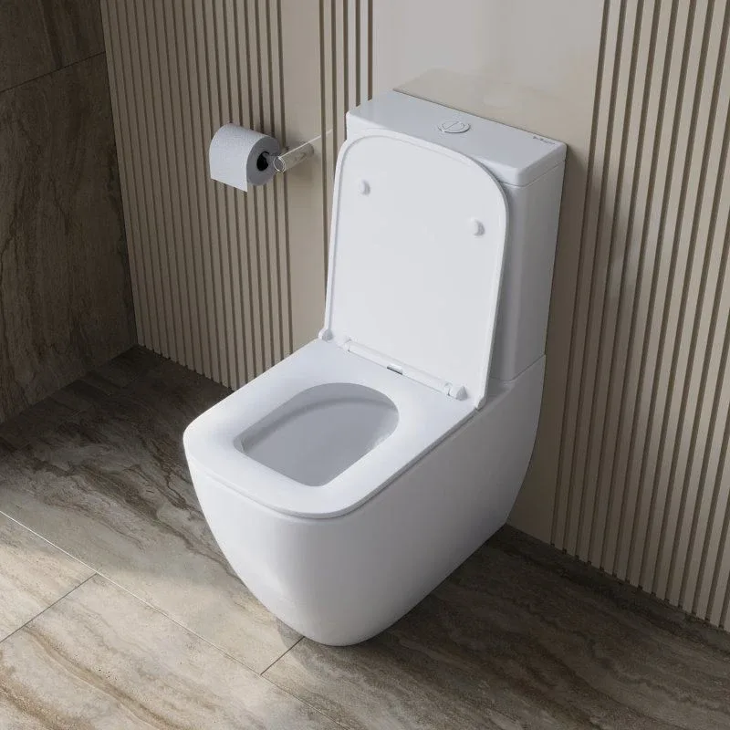 Унитаз-компакт BelBagno Луче (Luce) 36*61 безободковый с крышкой-сиденьем микролифт