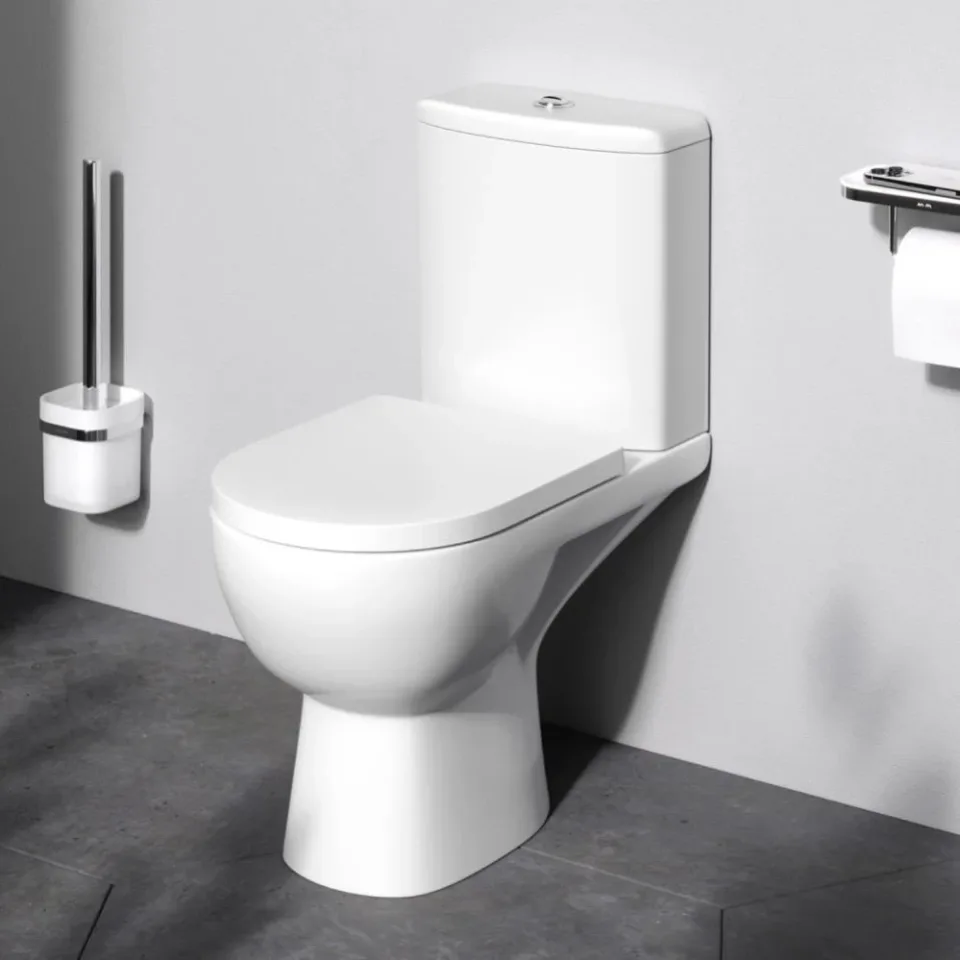 Унитаз-компакт AM.PM Sunny FlashClean 36,6*62 безободковый с крышкой-сиденьем микролифт