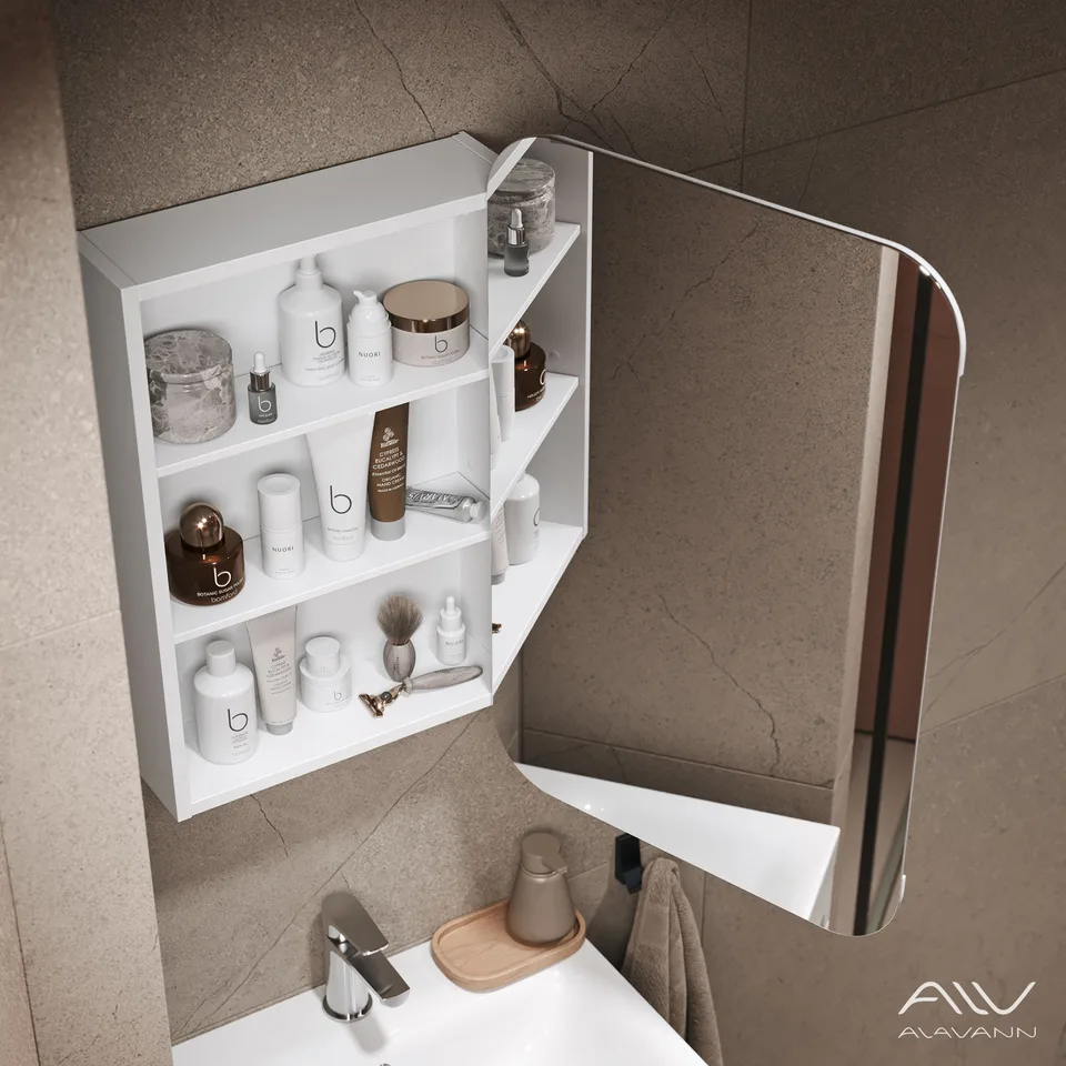 Зеркальный шкаф Cosmetic 60 с приближением Alavann ALV0770001