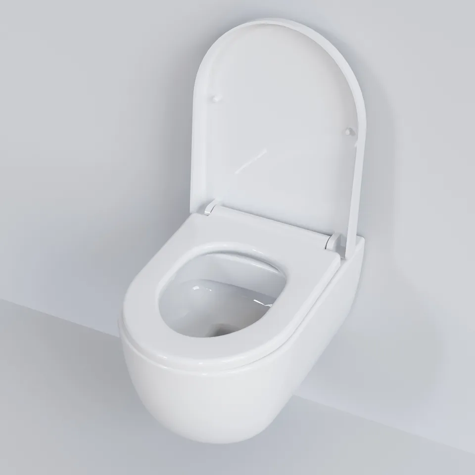Унитаз Abner 103T20001R (545*360*330) БЕЛЫЙ подвесной БЕЗОБОДКОВЫЙ, 1 место