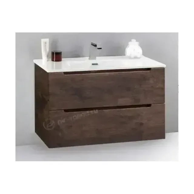 Тумба с раковиной BelBagno Этна (Etna) 80/39 темный дуб (витринный образец)