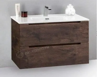 Тумба с раковиной BelBagno Этна (Etna) 80/39 темный дуб (витринный образец)