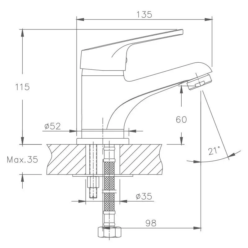 Смеситель Haiba HB1016 для раковины