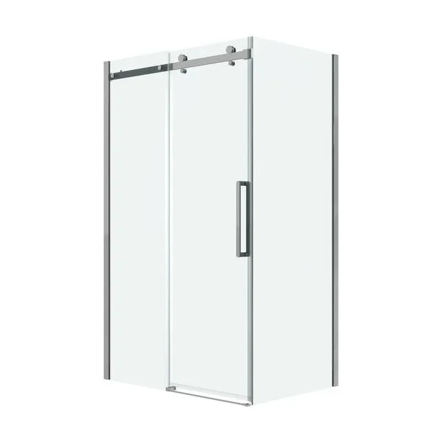 Душевое ограждение Grossman Classic 100.K33.04.120.10.00-200.K33.04.80.10.00 (120х80х195) раздвижная,хром,стекло прозрачное