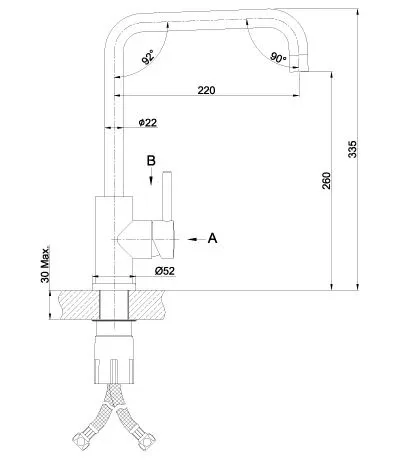 Смеситель Lemark Expert для кухни LM5077S