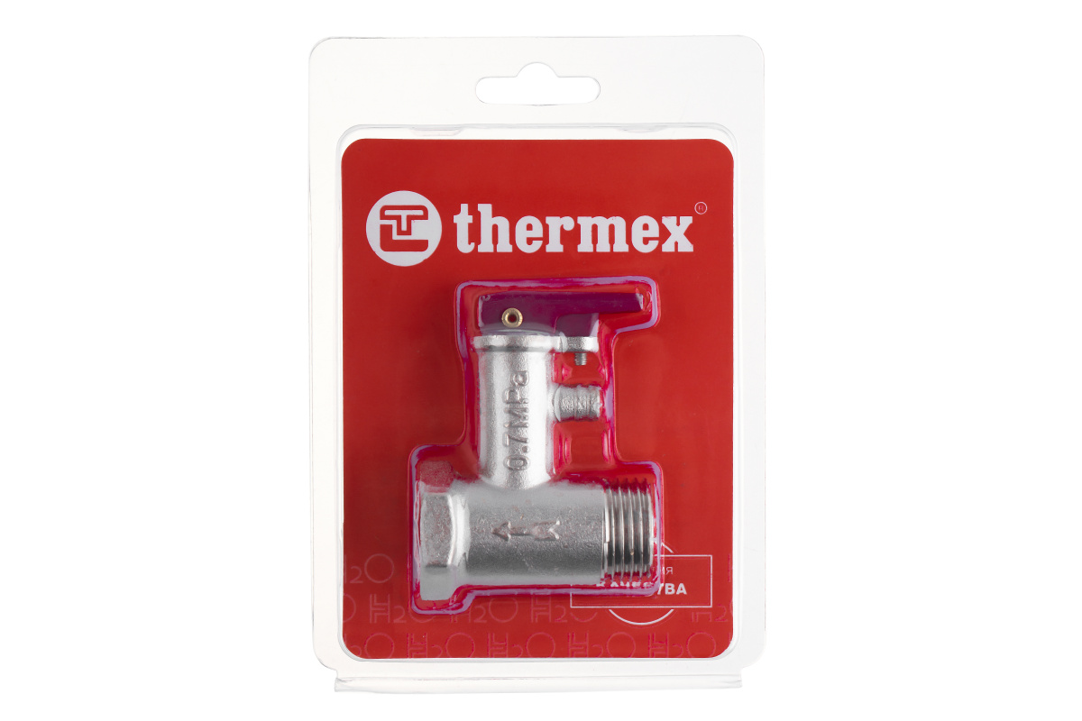 Клапан предохранительный THERMEX 1/2", 7 бар, с ручкой (блистер)
