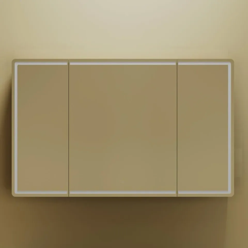 Зеркало-шкаф Sancos Mirror 119*74 с Led подсветкой дуб чарльстон