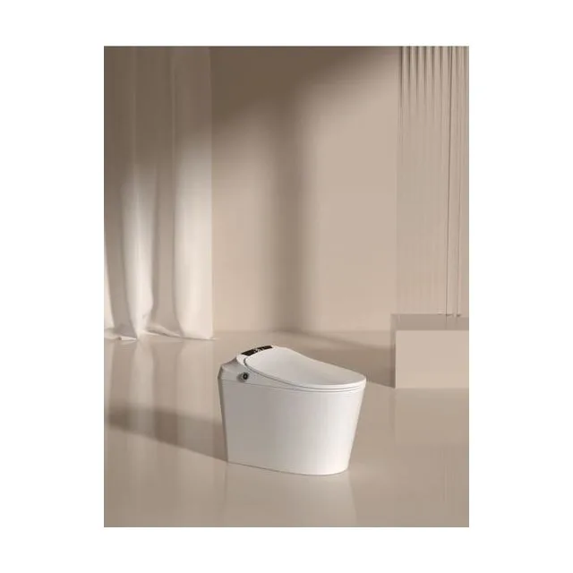 Электронный унитаз Фонжао AB-006 40,5*68,5 с импульсным сливом, крышкой-сиденьем микролифт и дистанционным управлением