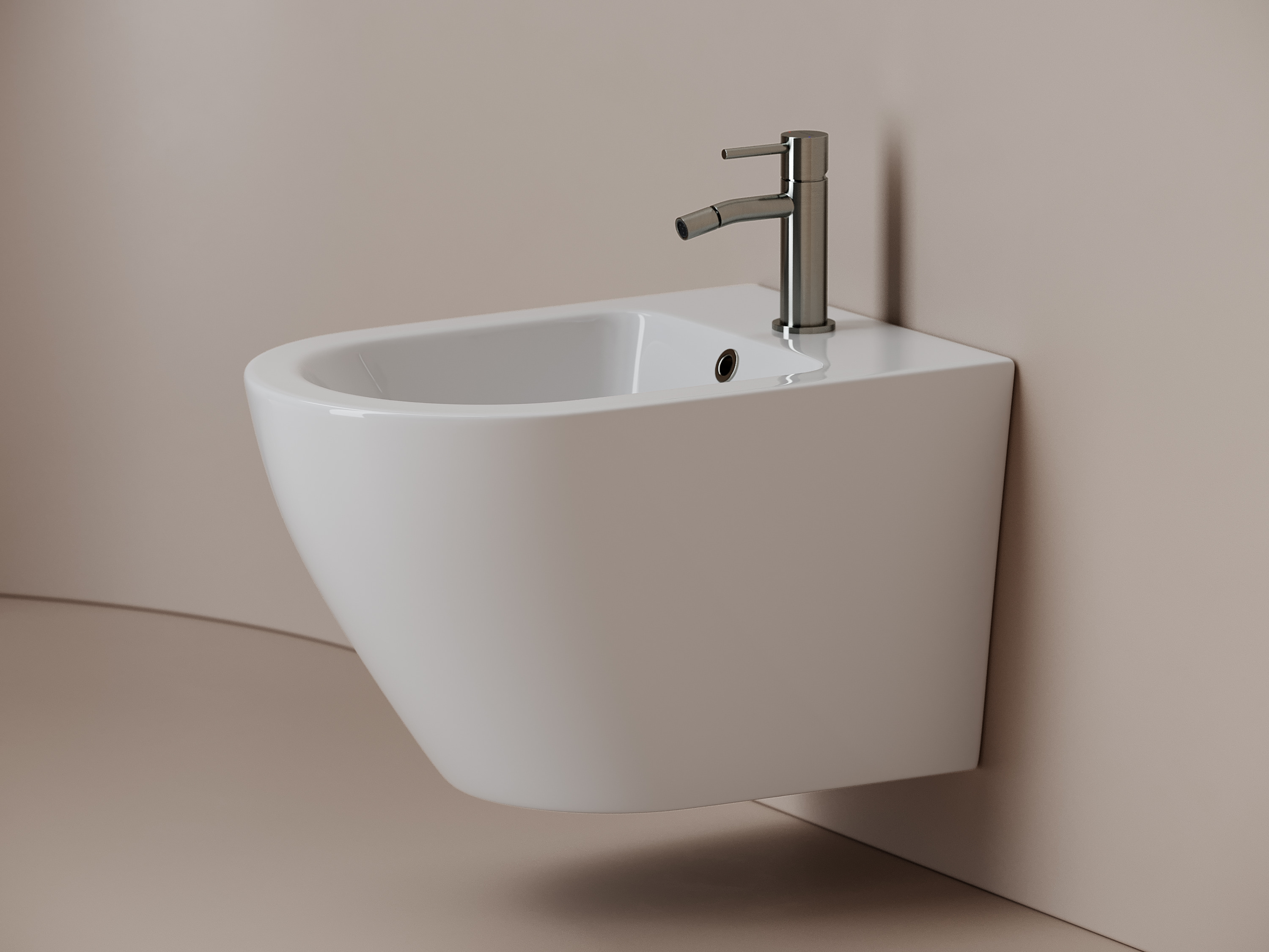 Биде Ceramica Nova Вихрь (Whirl) CN11008 подвесное