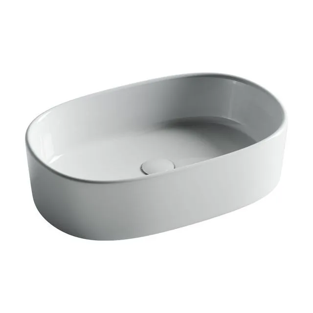 Раковина из сантехнического фарфора Ceramica Nova Элемент (Element) 56 см CN6075 накладная цвет белый