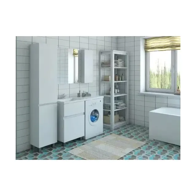 Тумба с раковиной напольная 2 ящика Эстет Dallas Luxe 120 55 L Белый ФР-00001918
