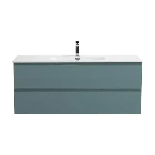 Тумба с раковиной BelBagno Крафт (Kraft) 120 с двумя ящиками голубая матовая (раковина BB1200ETL)