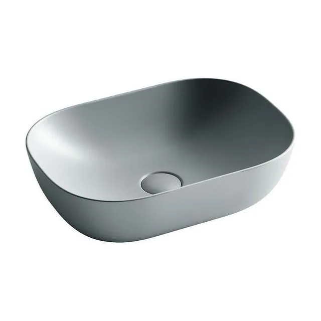 Раковина из сантехнического фарфора Ceramica Nova Элемент (Element) 46 см CN6009MH накладная цвет антрацит матовый