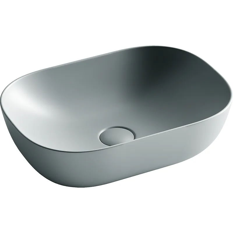 Раковина из сантехнического фарфора Ceramica Nova Элемент (Element) 46 см CN6009MH накладная цвет антрацит матовый