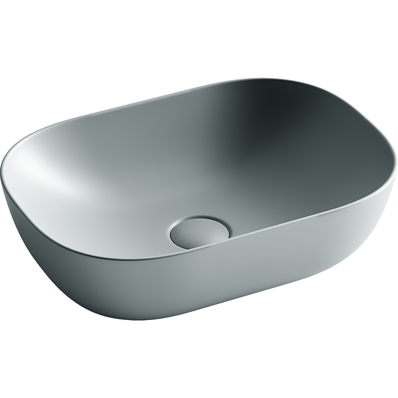 Раковина из сантехнического фарфора Ceramica Nova Элемент (Element) 46 см CN6009MH накладная цвет антрацит матовый