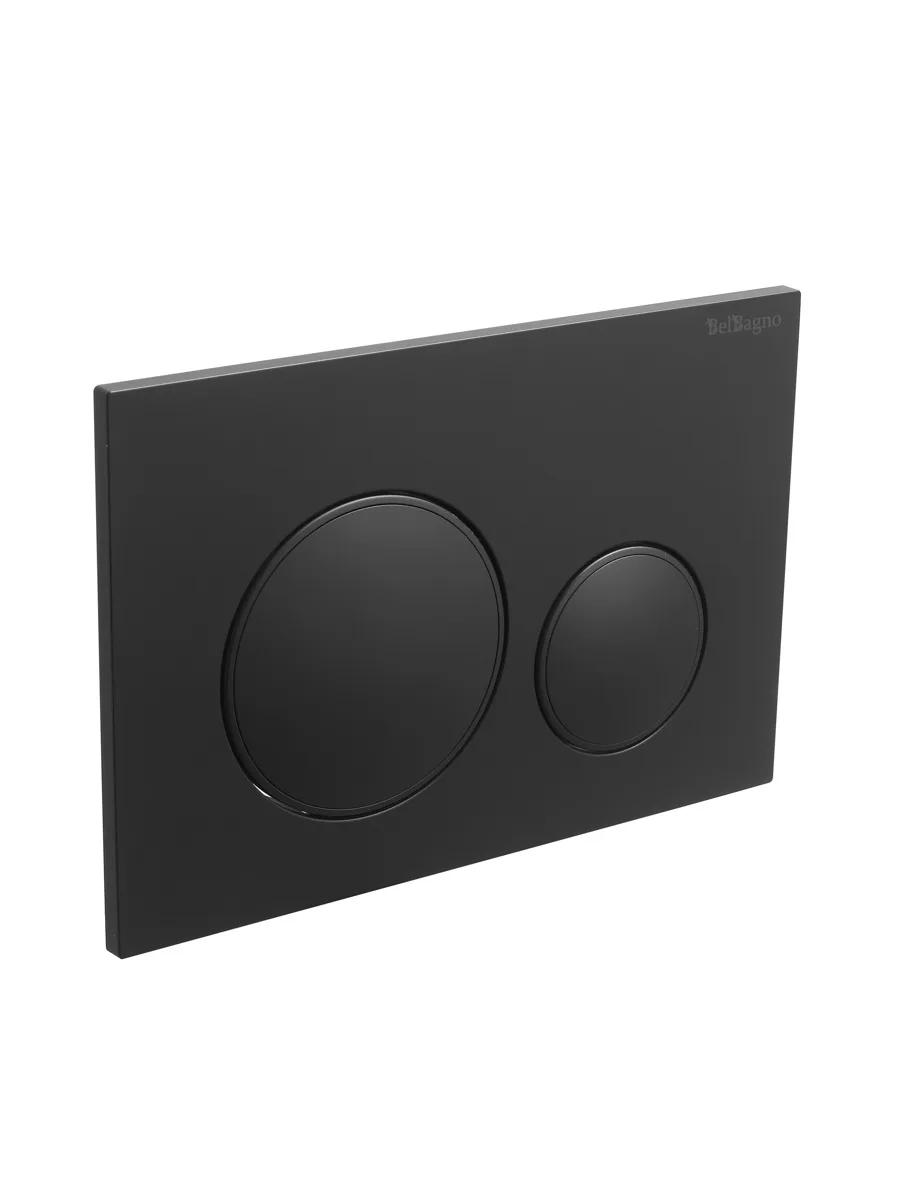 Кнопка смыва BelBagno BB-17C-NERO.M, черный матовый