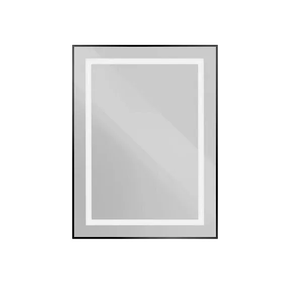 Зеркало BelBagno Крафт (Kraft) SPC-KRAFT-600-800-SENS-NERO 60*80 черное с Led-подсветкой